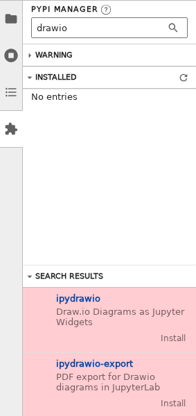 An example search result in the discovery extension listing.